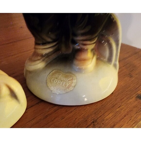 Vintage Royal Copley Asian Boy and Girl Figurines MCM Decor - Picture 4 of 6